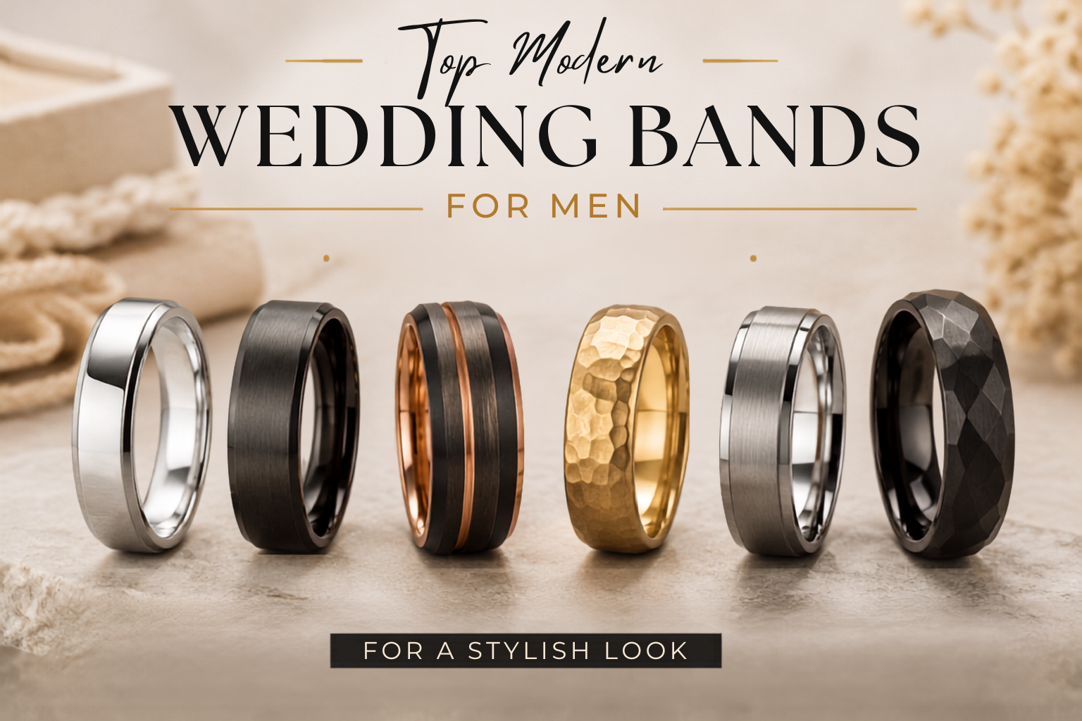 Top Modern Wedding Bands for Men for a Stylish Look