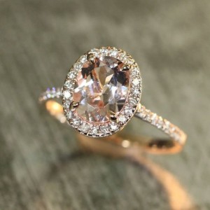 rose gold diamond rings
