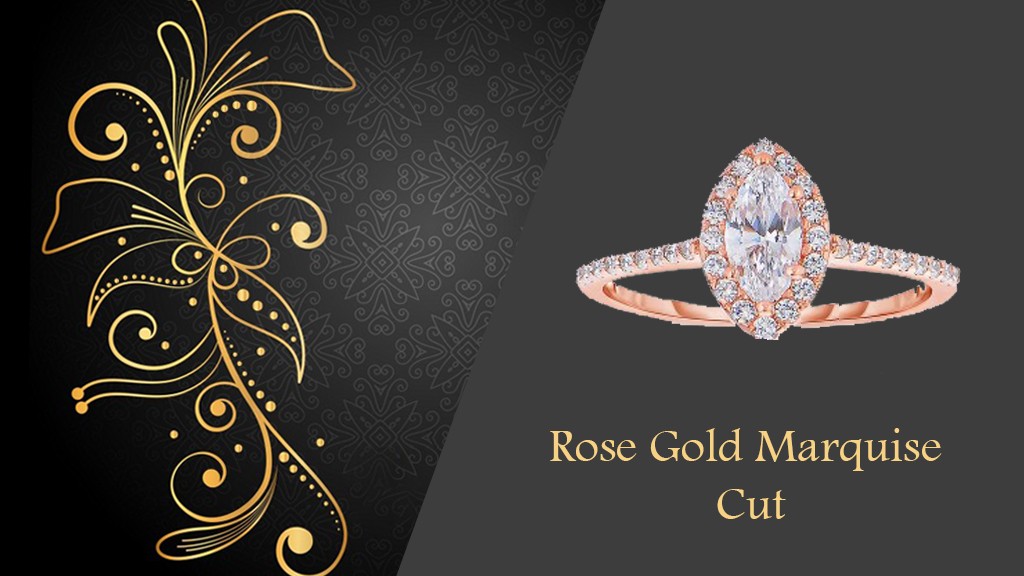 Rose gold marquise