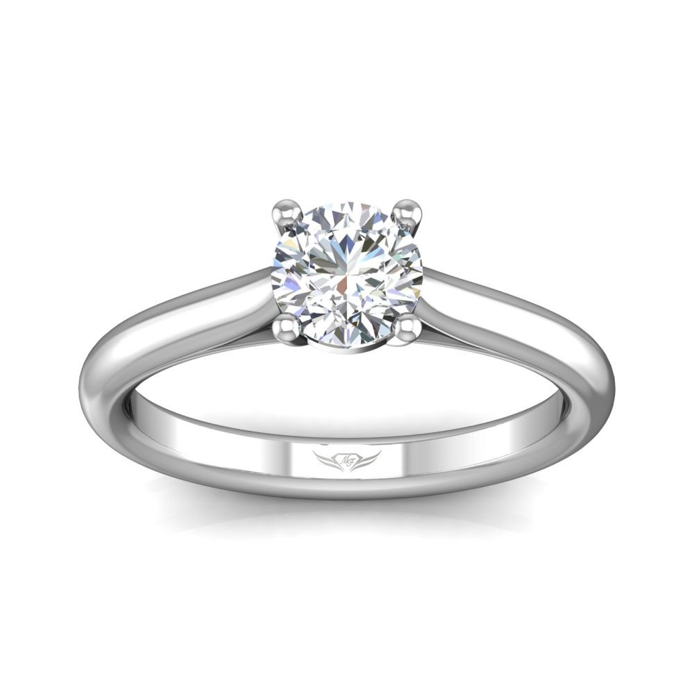 Our Destiny Our Dreams Solitaire 14K White Gold Engagement Ring