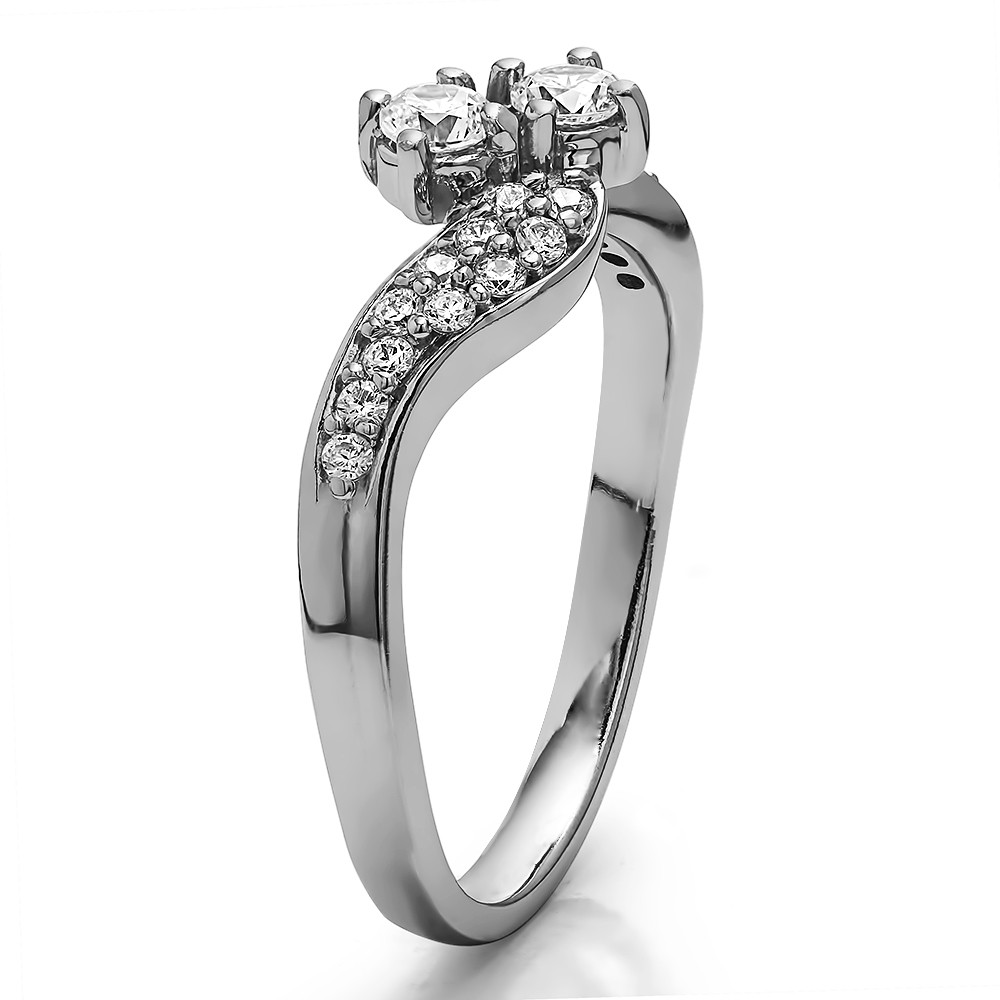 RM1397 - Diamond Two Stone Ring