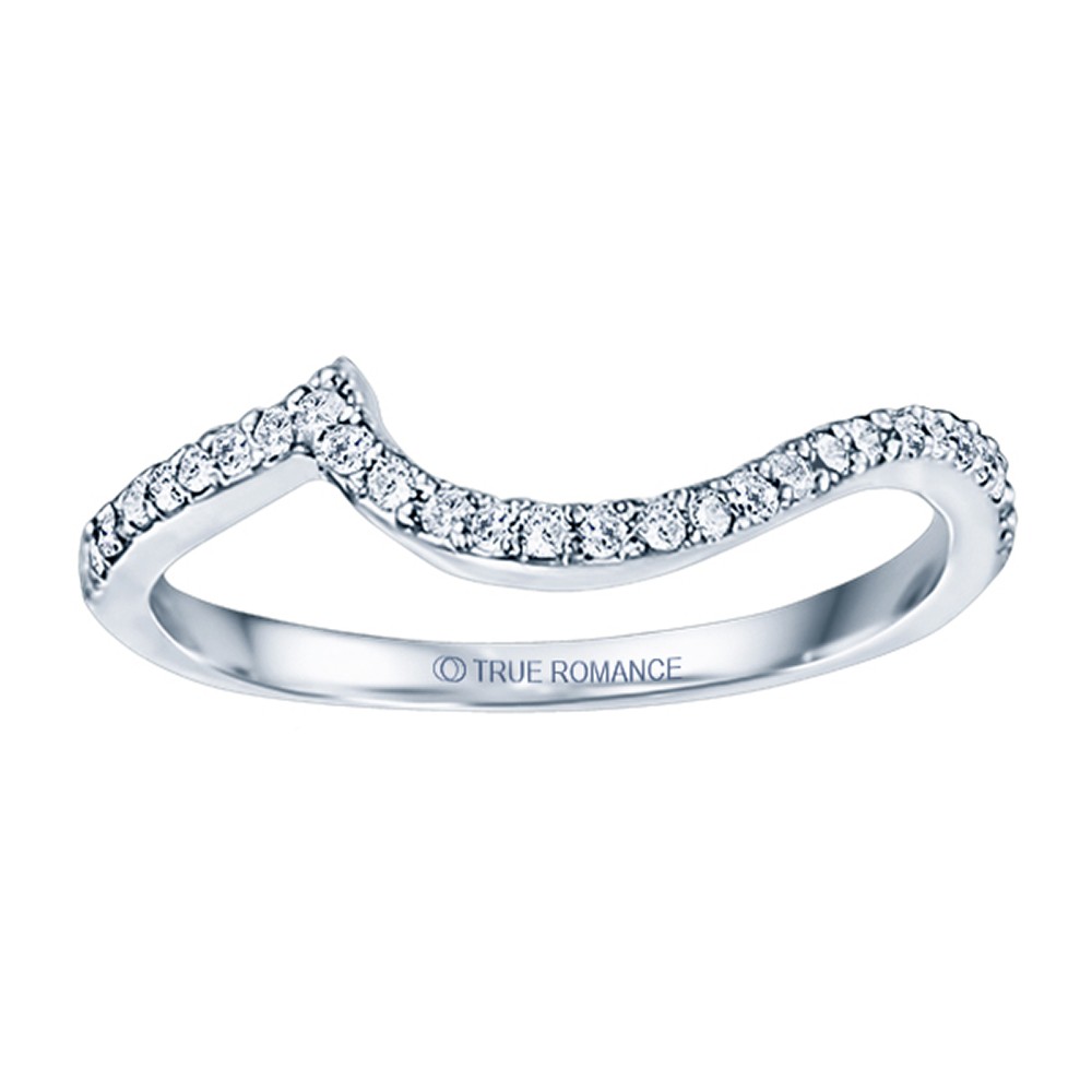 Rm1427-14k White Gold Infinity Engagement Ring