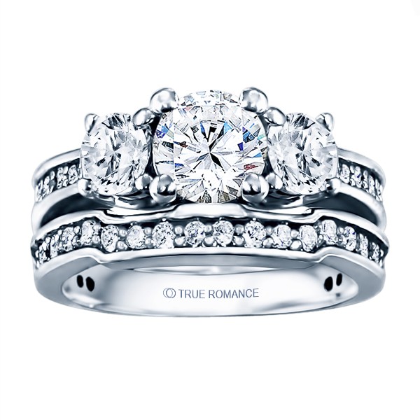 Rm576-14k White Gold Classic Engagement Ring
