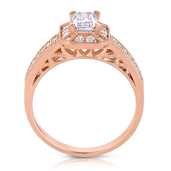 Rm1318ers-14k Rose Gold Engagement Ring From The Pink About It Collection