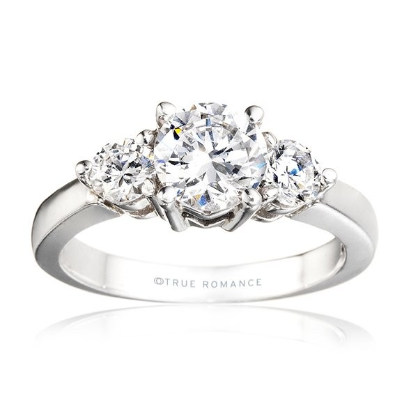 Rm240-14k White Gold Engagement Ring From Nostalgic Collection