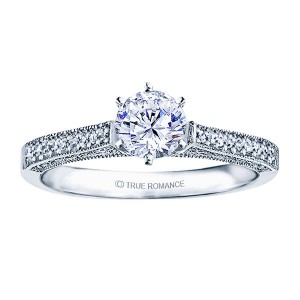 Cushion Cut Halo Diamond Vintage Engagement Ring - RM1519CU/H5