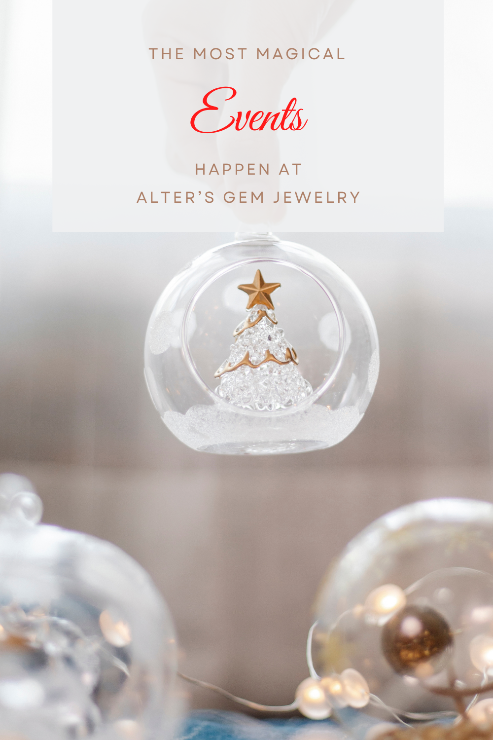 Alter's Gem Jewelry Winter Events