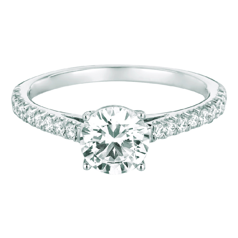 Our Destiny Our Dreams Micropave 14K White Gold  Ring