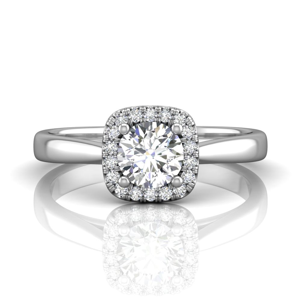Our Destiny Our Dreams Solitaire 14K White Gold Engagement Ring