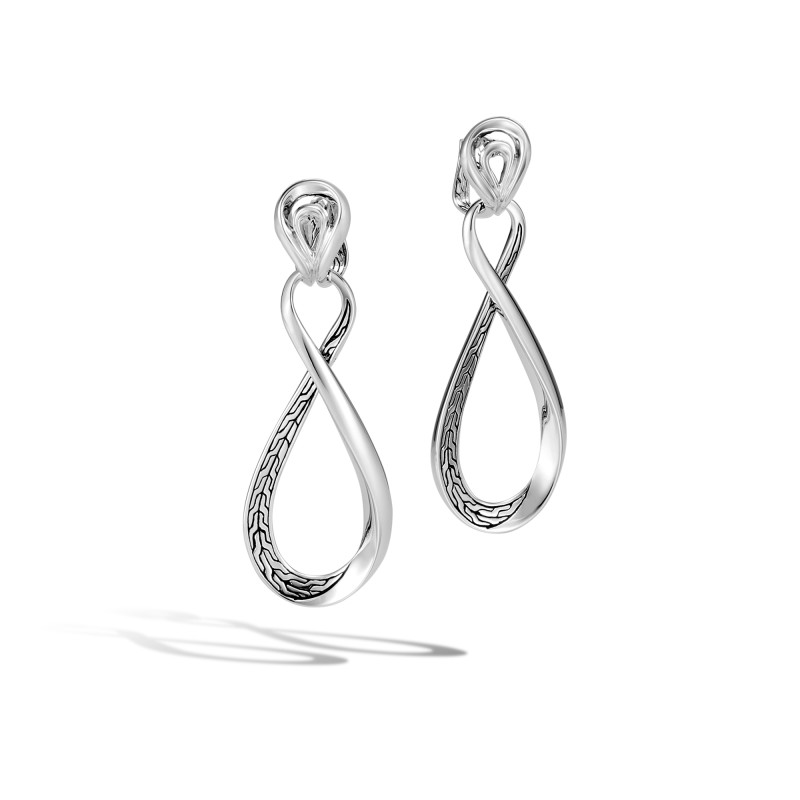 Asli Classic Chain Link Drop Earring in Silver