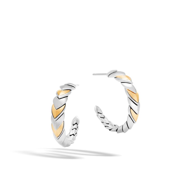 Legends Naga Small Hoop Earring in Silver and 18K Gold