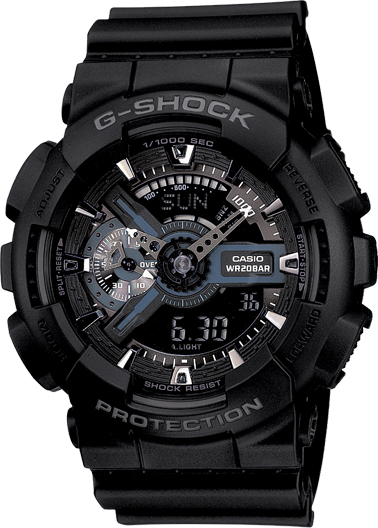 CASIO G-SHOCK GTS XL ANALOGUE/DIGITAL BLACK WATCH