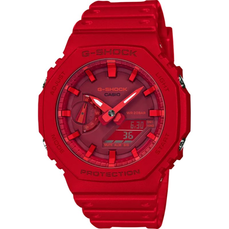 CASIO G-SHOCK AD RED RESIN WATCH