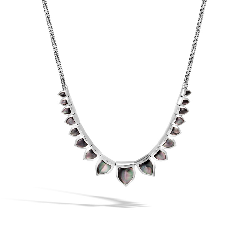 Legends Naga Necklace in Silver with Gemstone