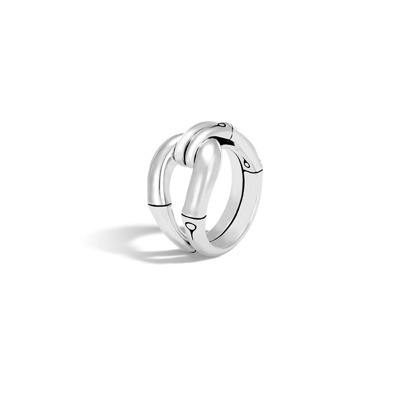 Bamboo Ring in Silver