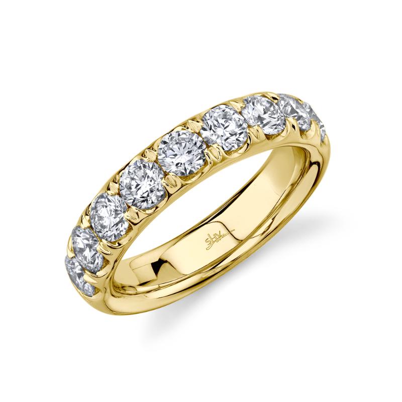 1.90CTW LADY DIAMOND BAND CONTAINING 9 ROUND DIAMONDS 14K Y/G